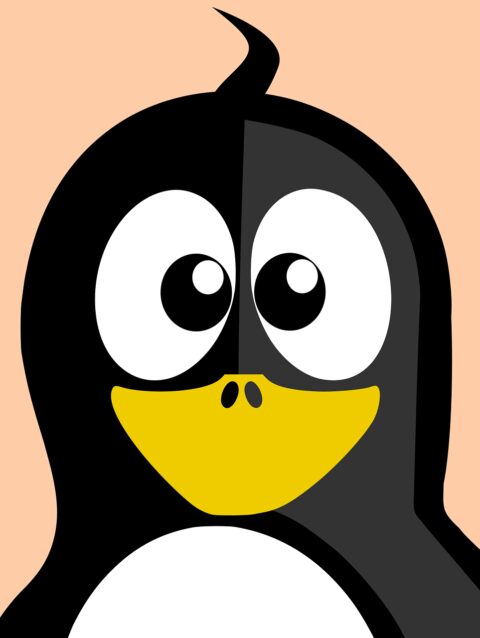 curl, tux, inkscape
