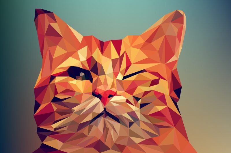 poly, low, animal