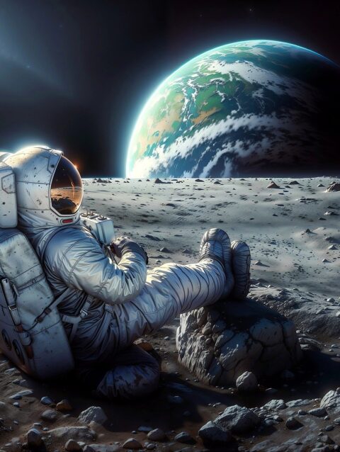 astronaut, cosmos, universe