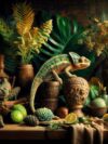chameleon, reptile, lizard