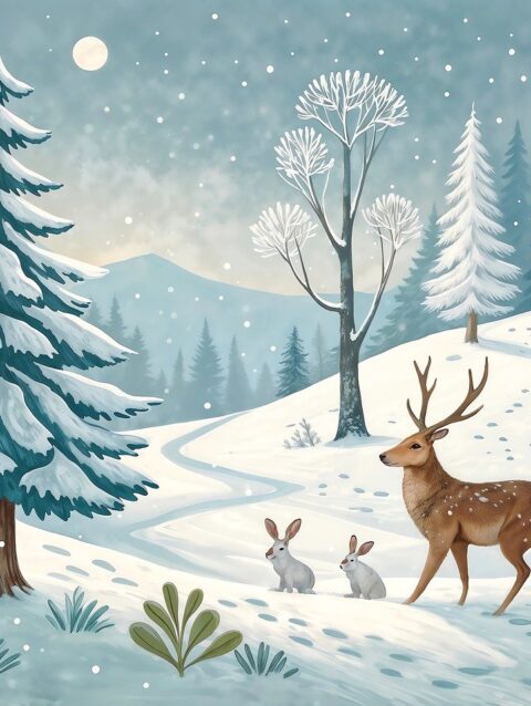 christmas, winter, snow