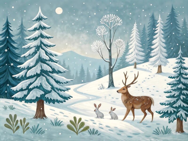 christmas, winter, snow
