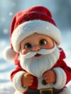 ai generated, santa claus, snow