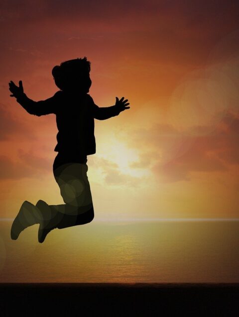 boy, sun, sunset